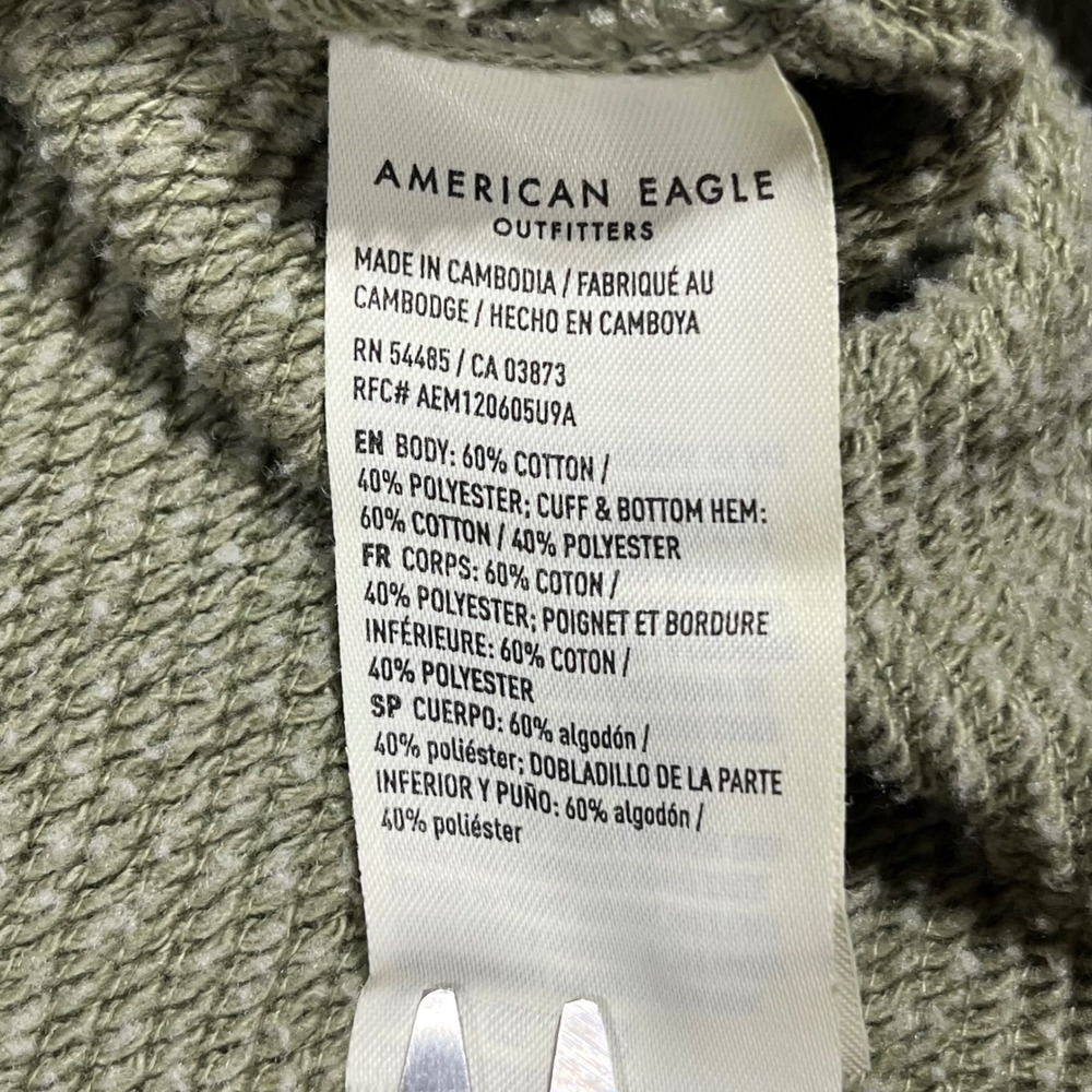 American Eagle Oversized Seriously Lived-In Split Neck Sweatshirt Womens Small - Picture 9 of 10